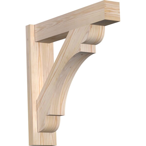 Ekena Millwork Olympic Block Smooth Outlooker, Douglas Fir, 5 1/2"W x 24"D x 24"H OUT06X24X24OLY05SDF - main